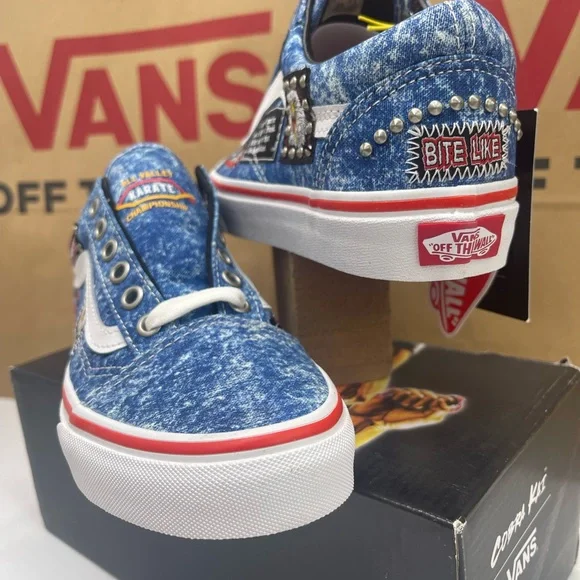 Vans Men's Old SkoolCobra Kai Multi/True White SneakersVN0A3WKT6GL